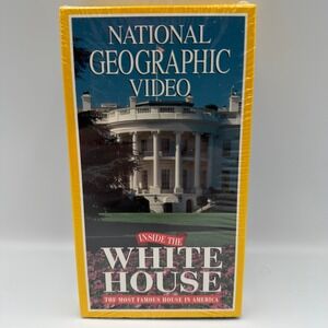 National Geographic Video Inside the White House VHS 1996 Morgan Freeman Sealed